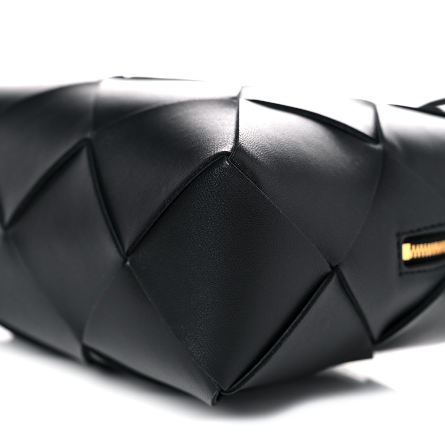 Bottega Veneta Lambskin Intreccio Small Cassette Camera Bag Black 7 of 9