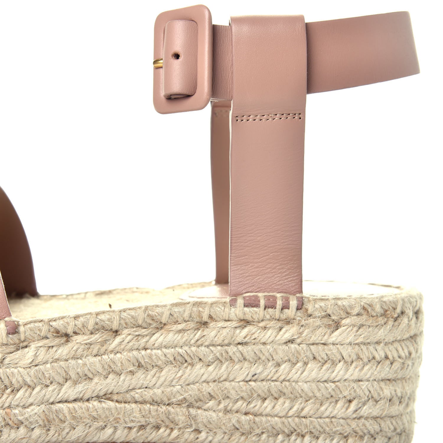 Christian Dior Calfskin D-Dior Espadrille Platform Sandals 40 Rose De Vents 9 of 9