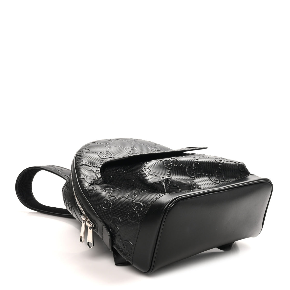 Gucci Calfskin GG Tennis Embossed Backpack Black 4 of 10