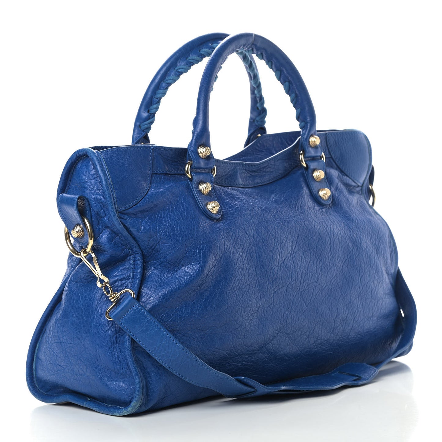 Agneau Giant 12 Gold Hardware City Bleu Lazuli