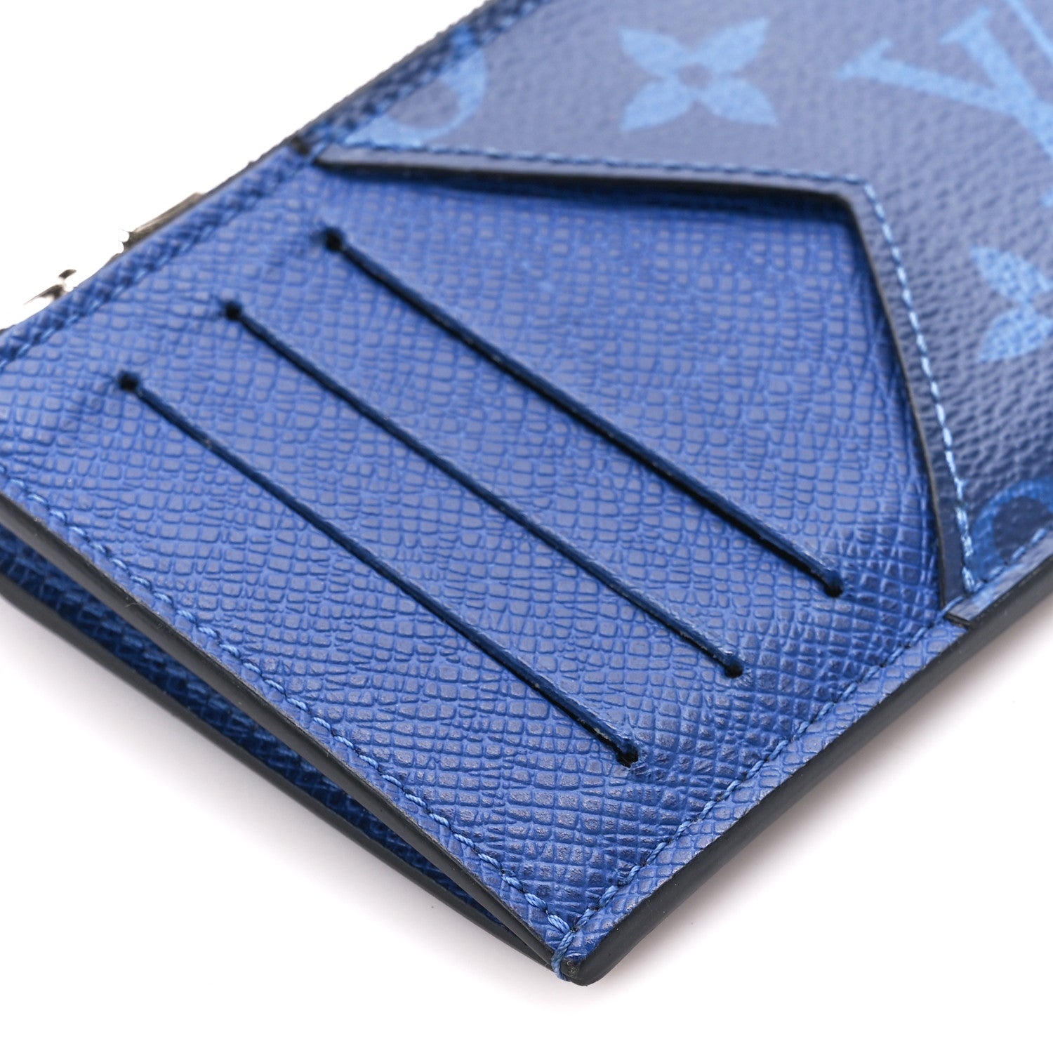 Louis Vuitton Monogram Taiga Coin Card Holder Cobalt 8 of 9
