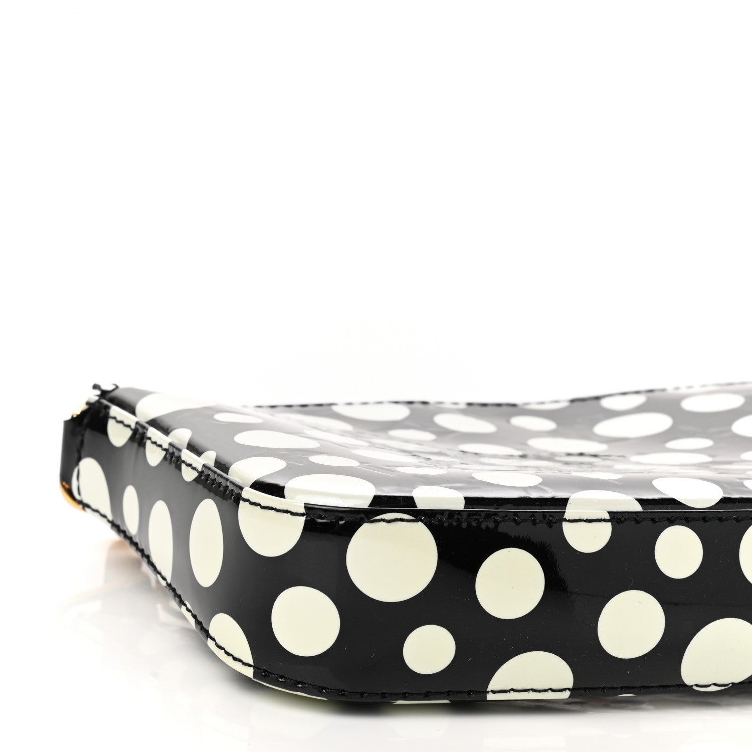Louis Vuitton Vernis Kusama Infinity Dots Pochette Accessories Black 9 of 11