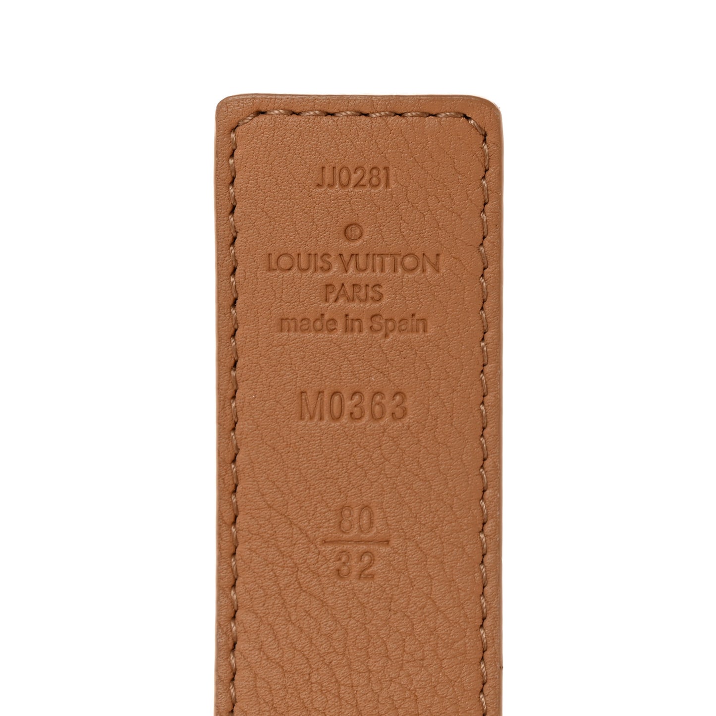 Monogram Calfskin 30mm LV Initiales Reversible Belt 80 32 Arizona