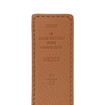 Louis Vuitton Monogram Calfskin 30mm LV Initiales Reversible Belt 80 32 Arizona 5 of 6