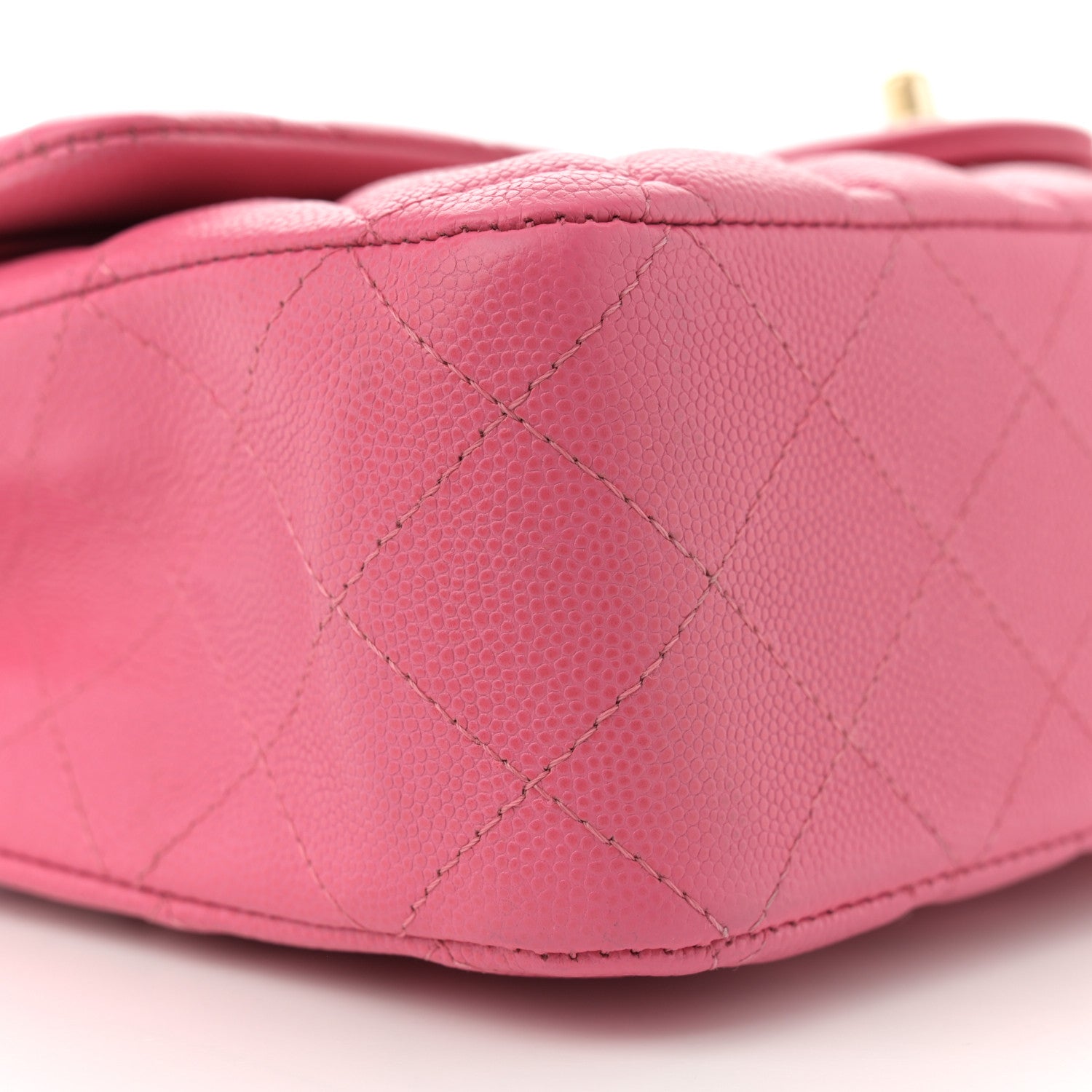 Chanel Caviar Quilted Medium Double Flap Pink 9 of 13