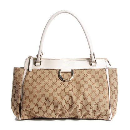 Gucci Monogram D Gold Tote Off White 1 of 7