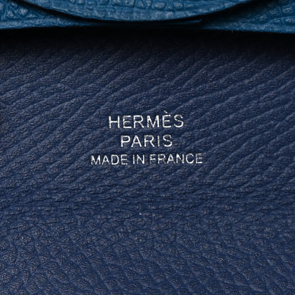Hermes Epsom Bastia Coin Purse Bleu Paon Colvert 6 of 8