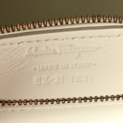Salvatore Ferragamo Calfskin Quilted Gancini Top Handle Flap Bag White 6 of 11