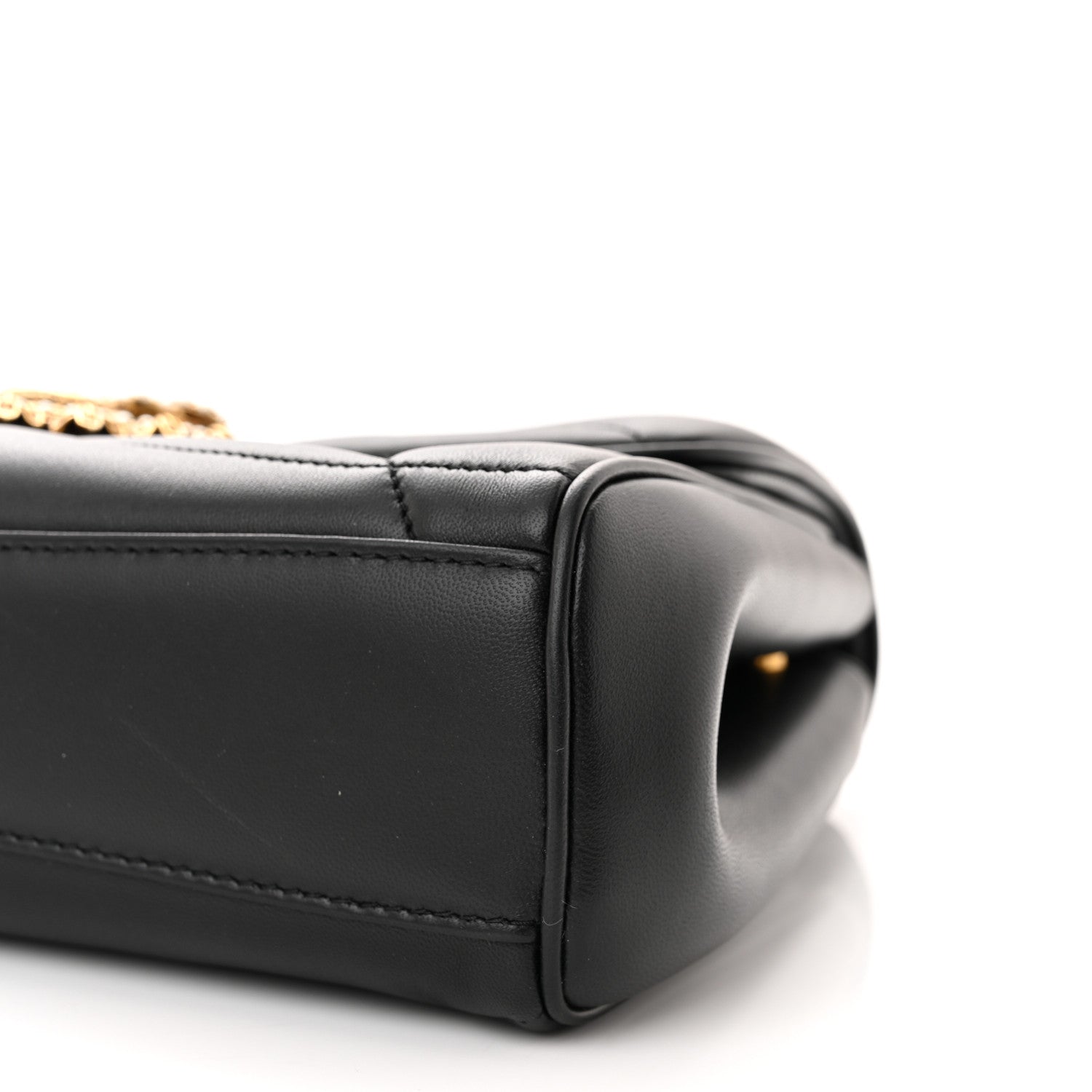 Dolce & Gabbana Nappa Quilted Devotion Bag Black 9 of 10