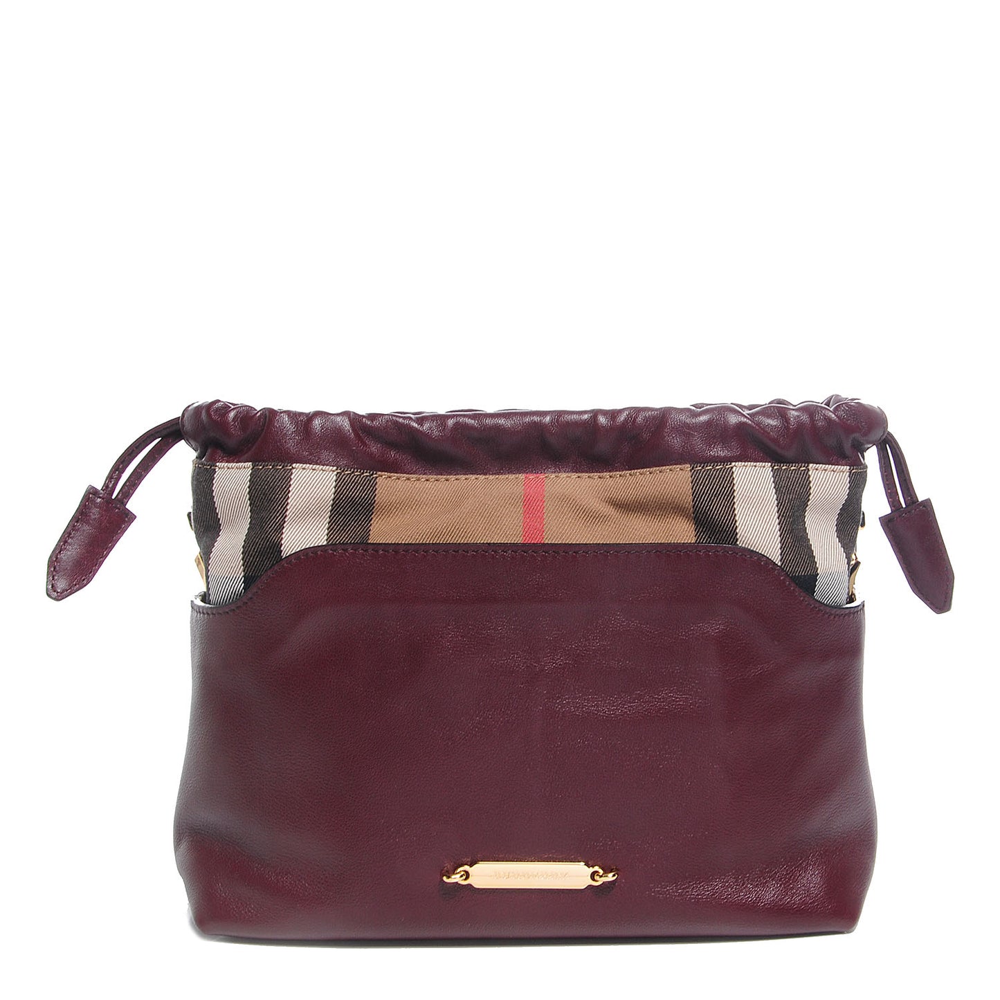 Calfskin House Check Little Crush Deep Claret