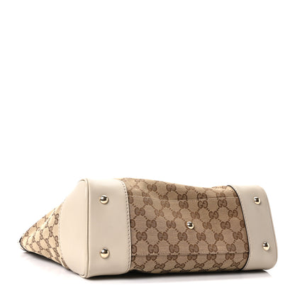 Gucci Monogram Web Medium Mayfair Tote Off White 4 of 10