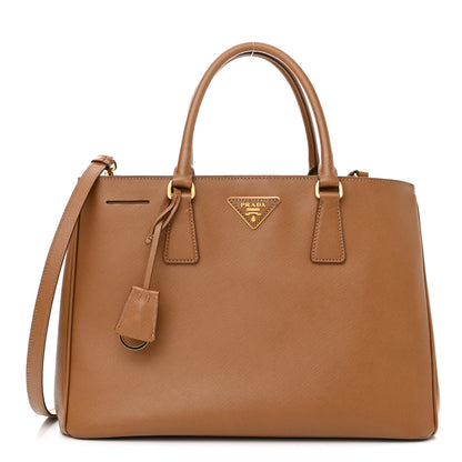 Prada Saffiano Lux Medium Tote Caramel 1 of 9