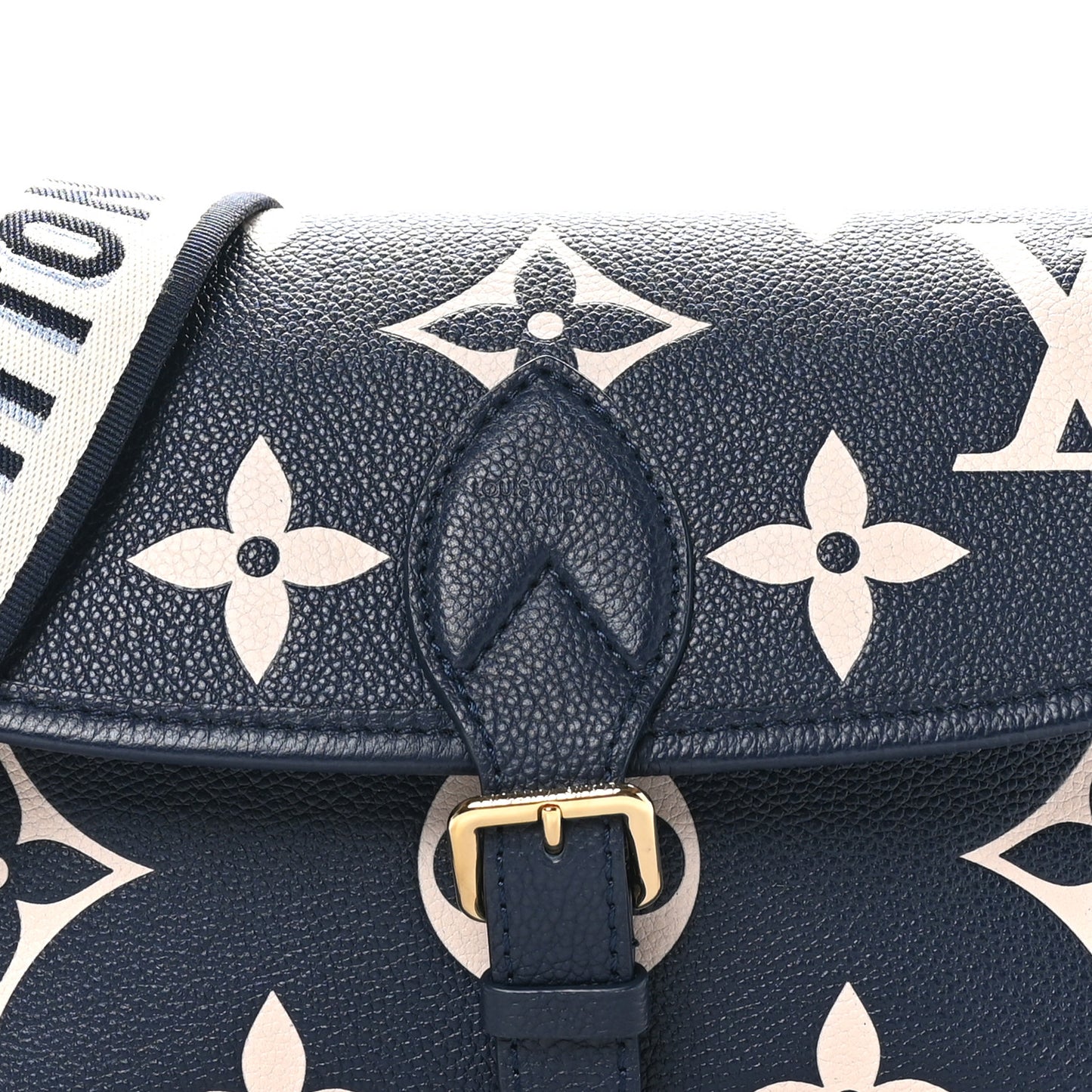 Empreinte Giant Monogram Diane Navy Creme