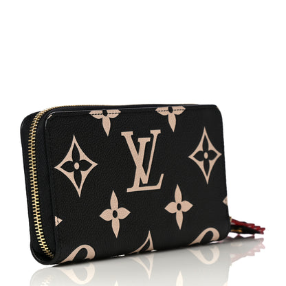 Louis Vuitton Empreinte Monogram Giant Crafty Zippy Wallet Black Creme 2 of 4