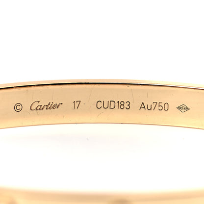Cartier 18K Yellow Gold LOVE Bracelet 17 4 of 6