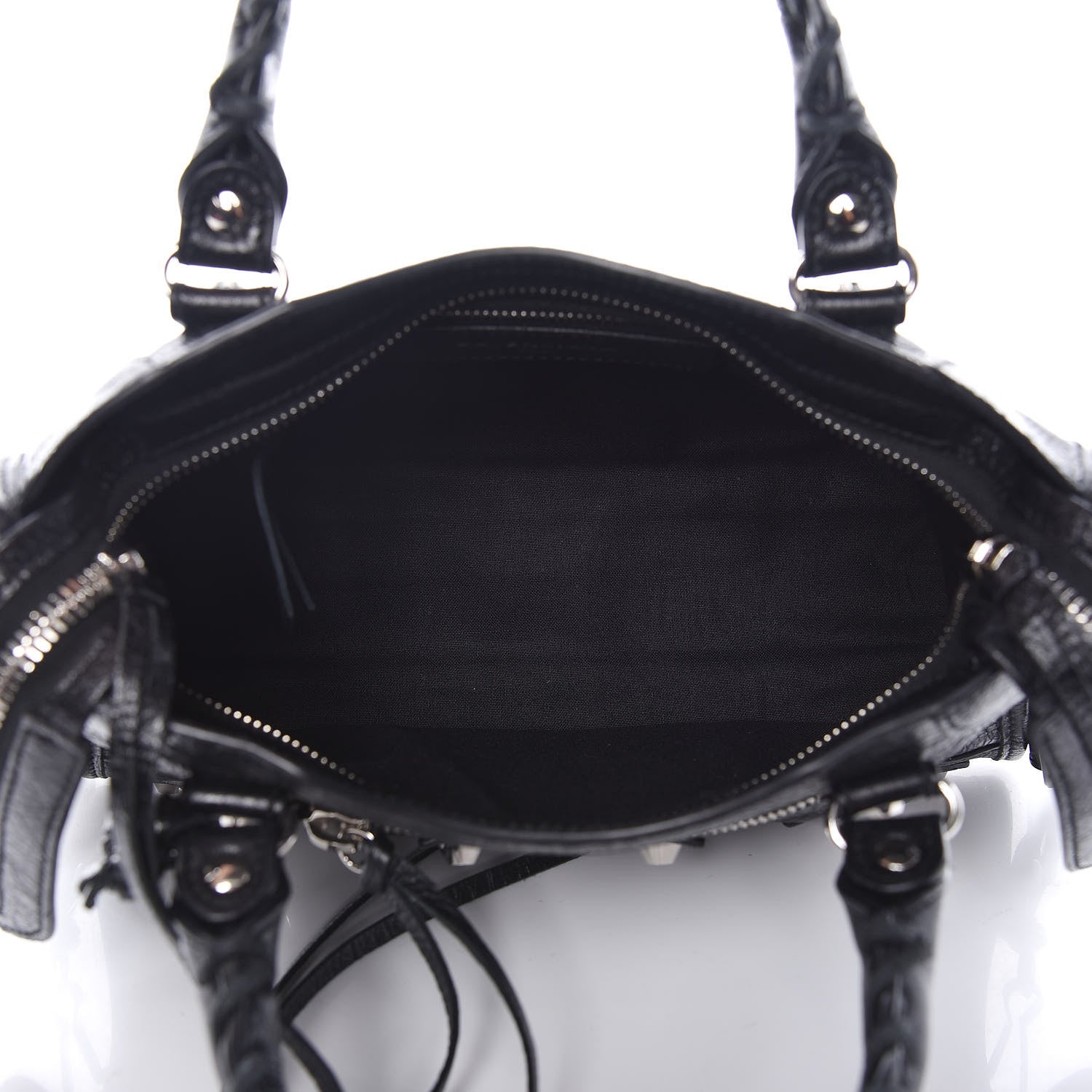 Balenciaga Agneau Classic Silver Hardware Mini City Black 5 of 9