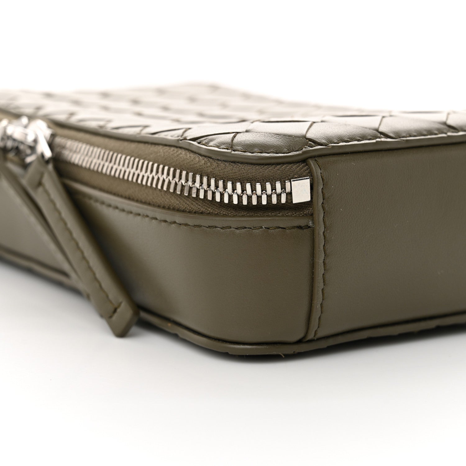 Bottega Veneta Nappa Intrecciato Getaway Phone Pouch Cypress 8 of 9