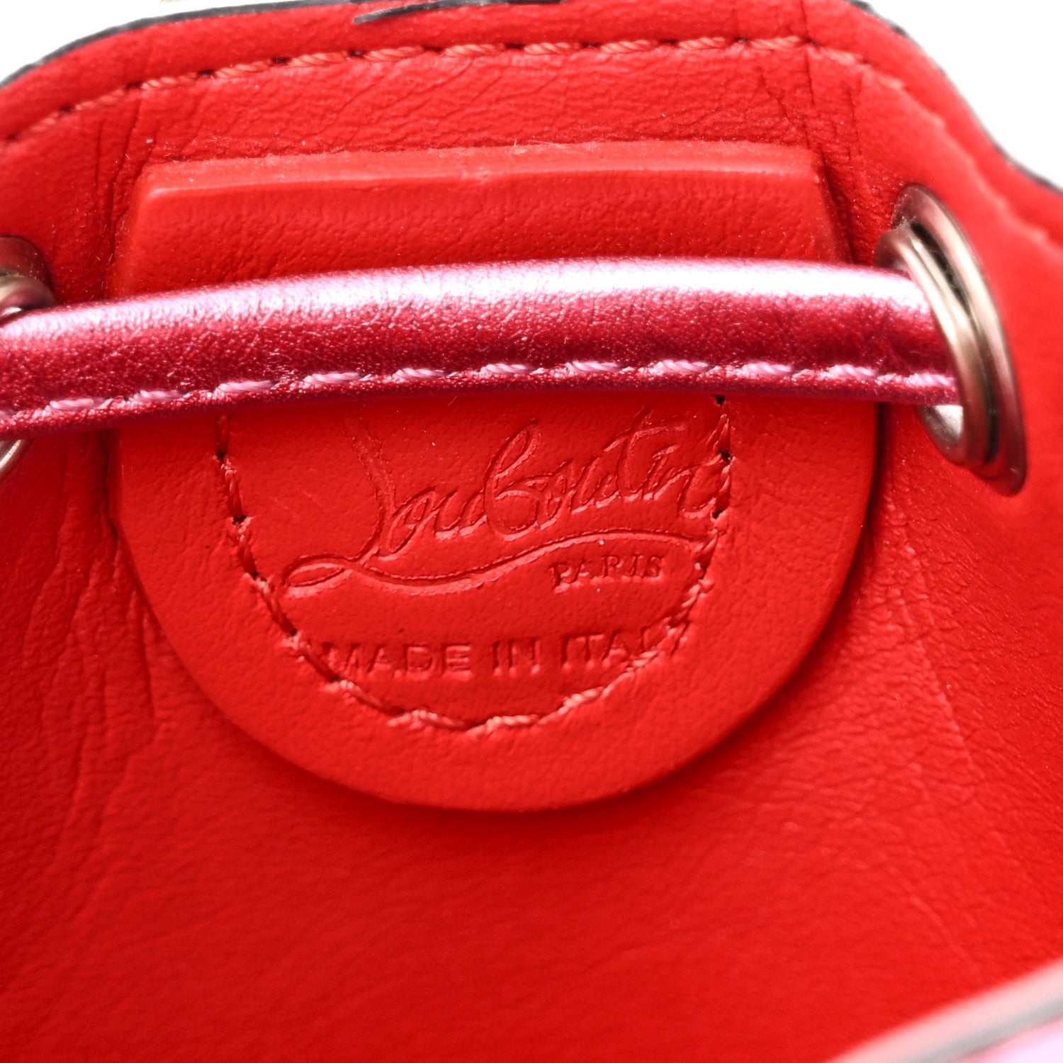 Christian Louboutin Metallic Calfskin Mary Jane Bucket Confettis 6 of 9
