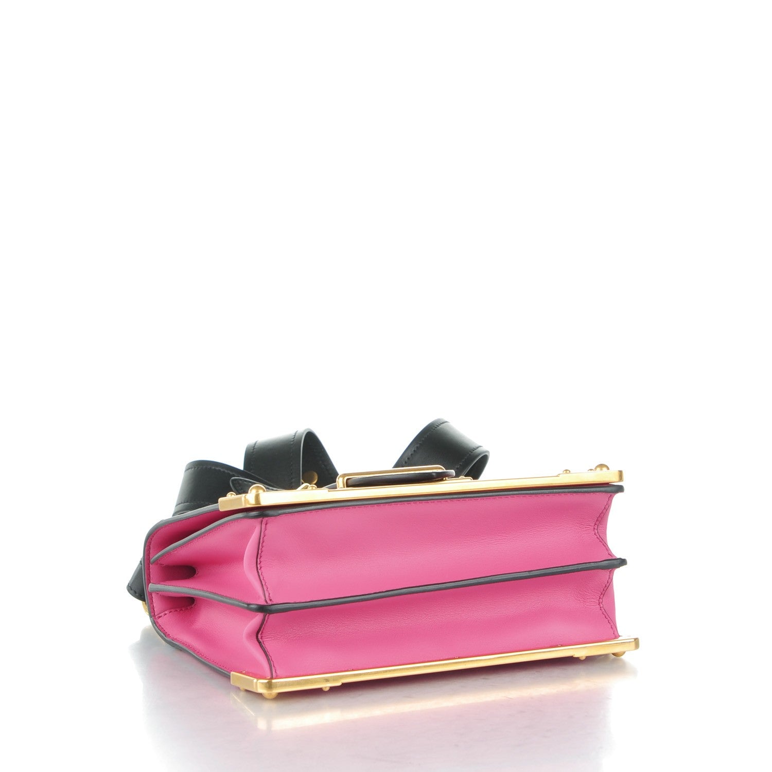 Prada City Calf Saffiano Cahier Bag Fuxia Black 4 of 7