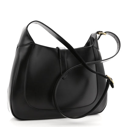 Gucci Boarded Dyana Lux Calfskin Medium Jackie 1961 Hobo Black 3 of 10