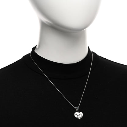 John Hardy Sterling Silver Blue Topaz Kali Lava Heart Pendant Necklace 2 of 5