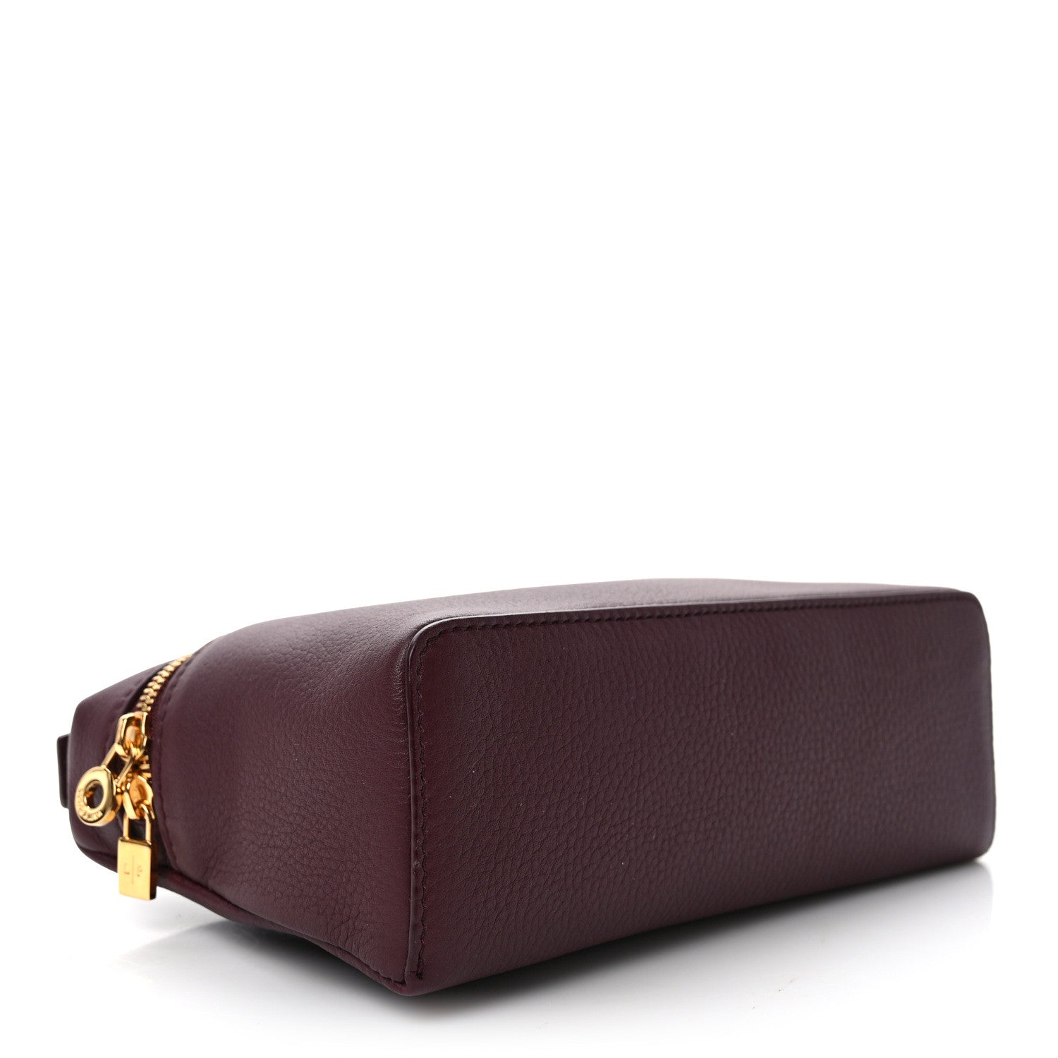 Loro Piana Grained Calfskin L19 Extra Pocket Pouch Azuki Beans 4 of 8