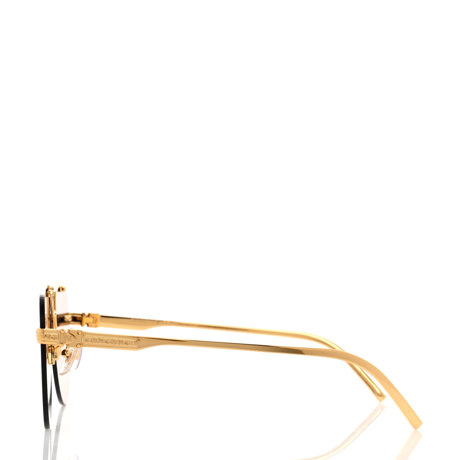 Louis Vuitton Metal LV Ash Sunglasses Z1261E Gold 1241814