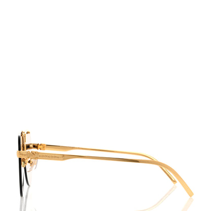 Louis Vuitton Metal LV Ash Sunglasses Z1261E Gold 3 of 8