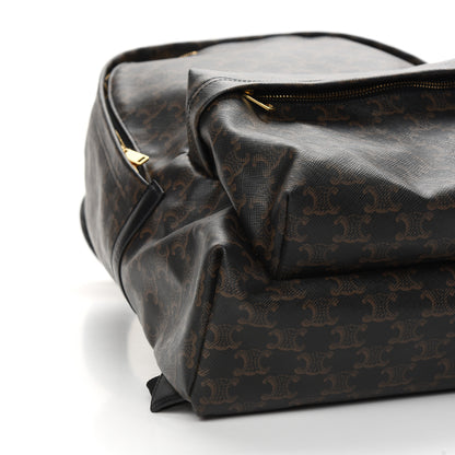 Celine Triomphe Canvas Calfskin Backpack Tan 7 of 8