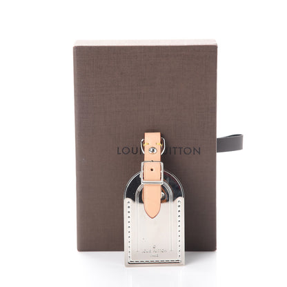 Louis Vuitton Metal Luggage Tag Key Holder Silver 8 of 8