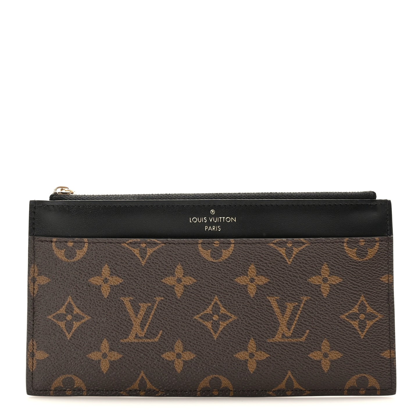 Monogram Slim Purse Black