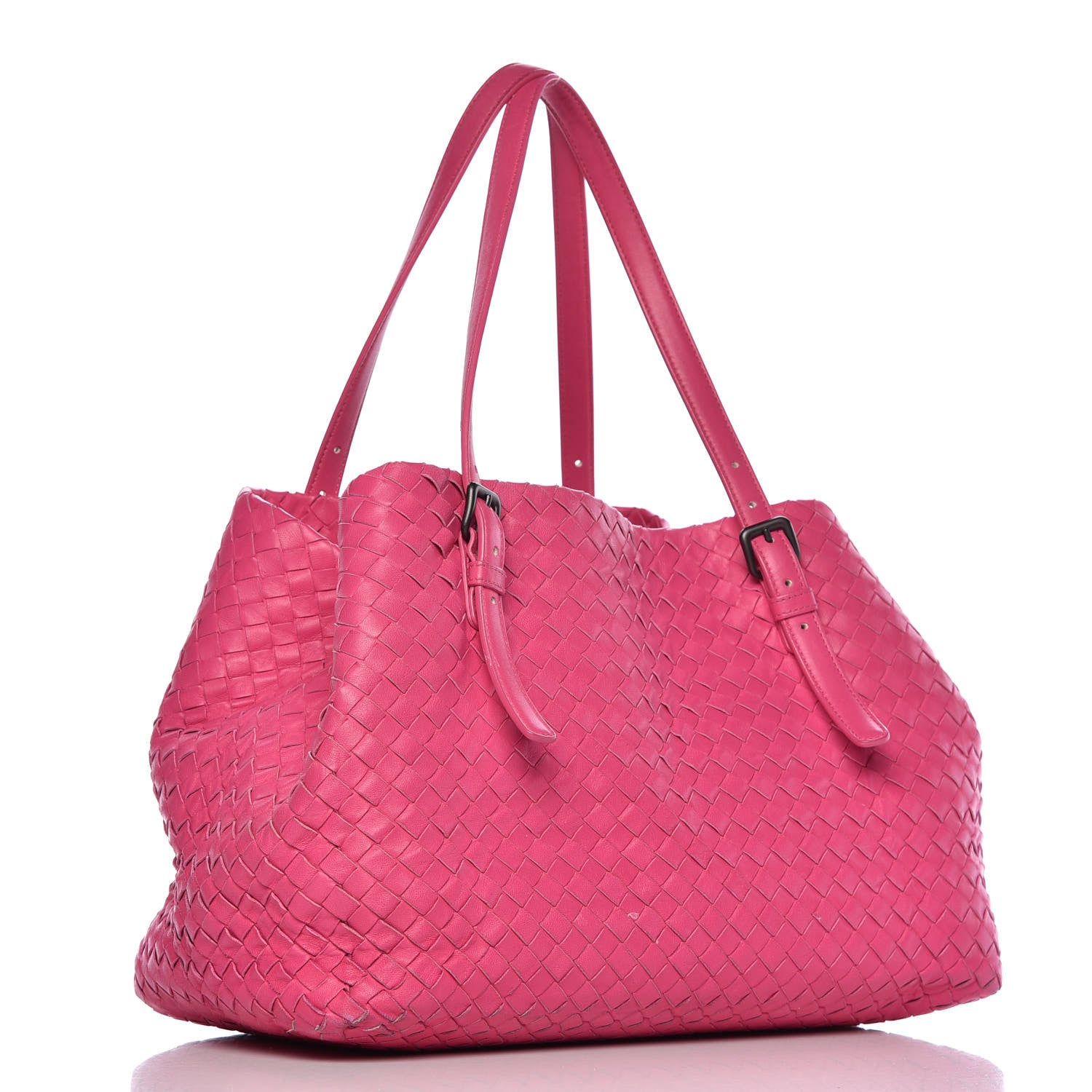 Bottega Veneta Nappa Intrecciato Medium Seamless Tote Fuchsia 3 of 16