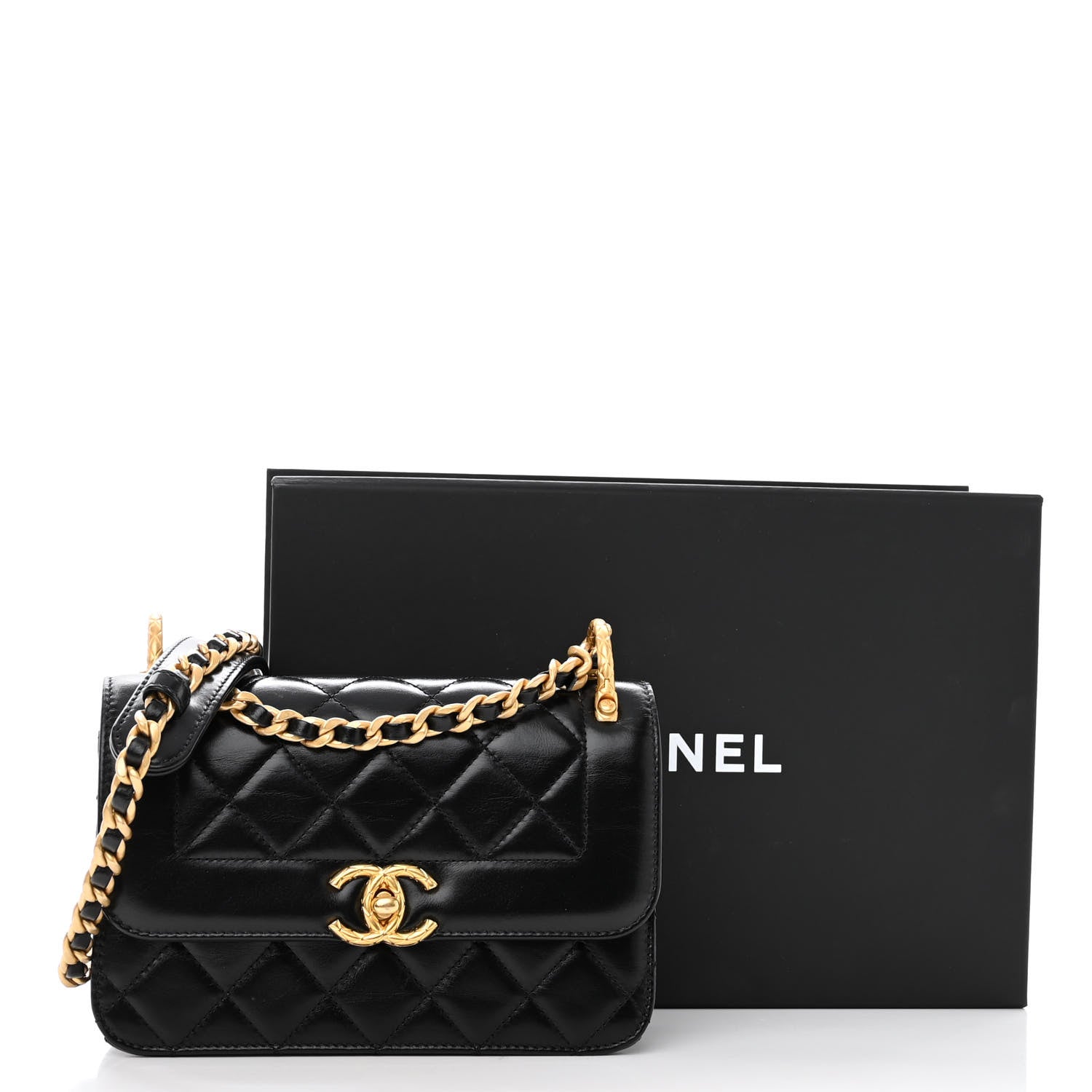 Chanel Calfskin Quilted Mini Coco Ring Flap Black 11 of 11