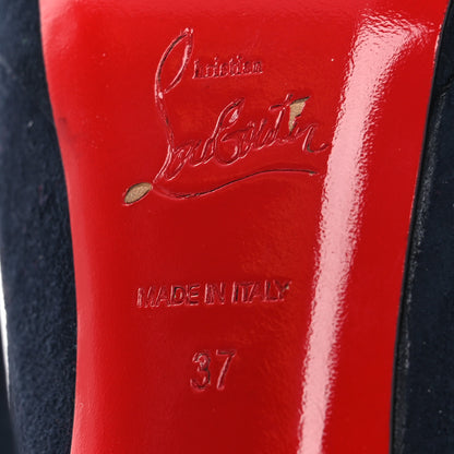 Christian Louboutin Suede So Kate 120 37 Pumps 37 Navy 8 of 14