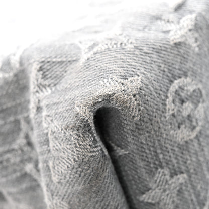 Louis Vuitton Monogram Denim CarryAll MM Washed Grey 12 of 13