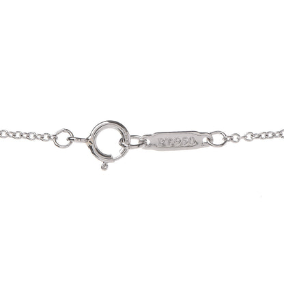 Tiffany Platinum Diamond Horseshoe Pendant Necklace 4 of 5