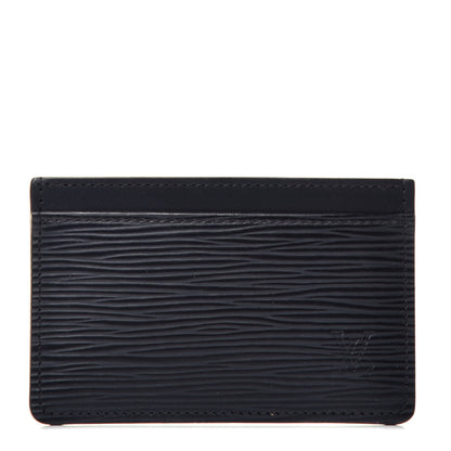 Louis Vuitton Epi Card Holder Black 1 of 7