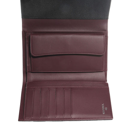 Chanel Caviar Quilted Large Flap Wallet Black 9 of 9
