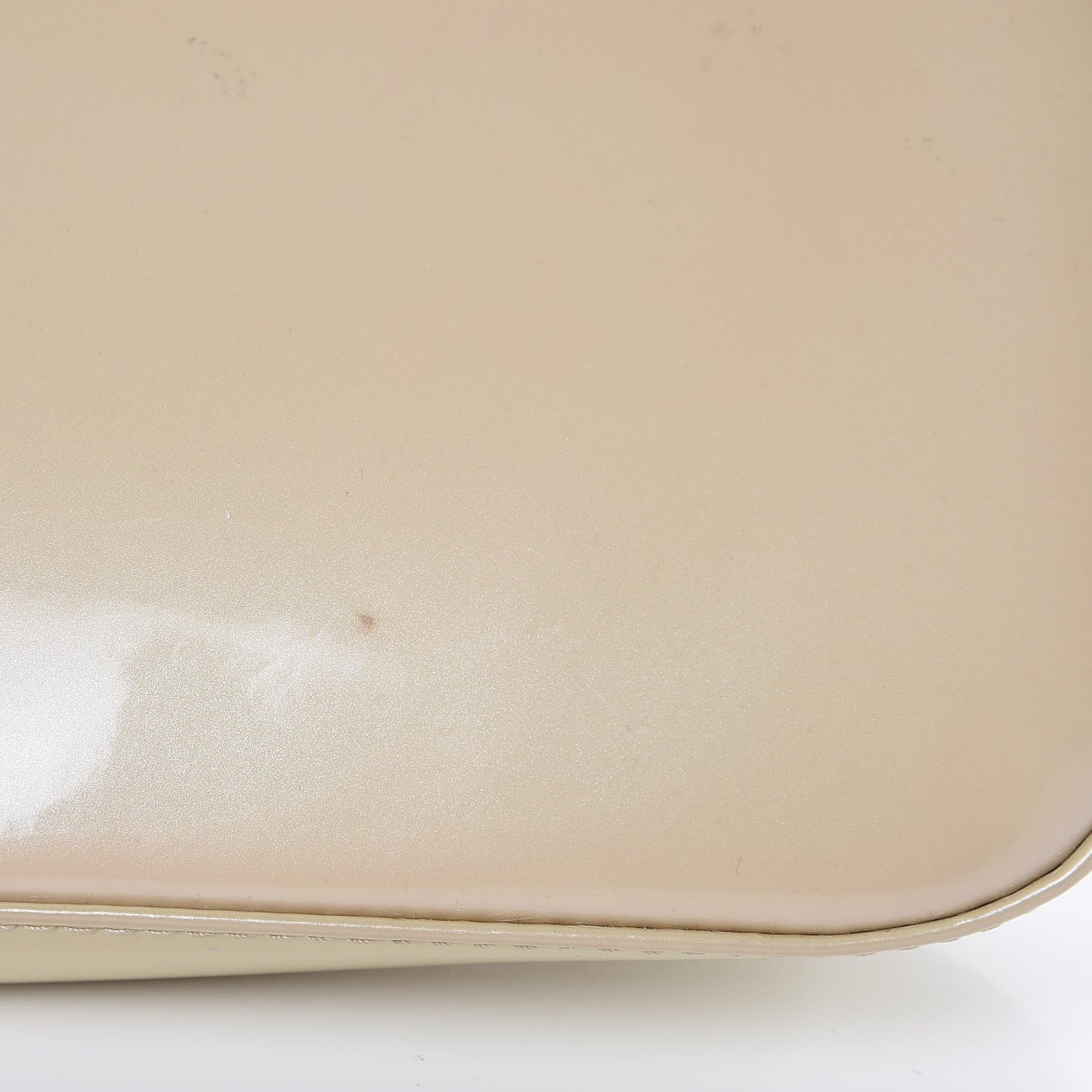 Patent Sobe Clutch Blanc Corail