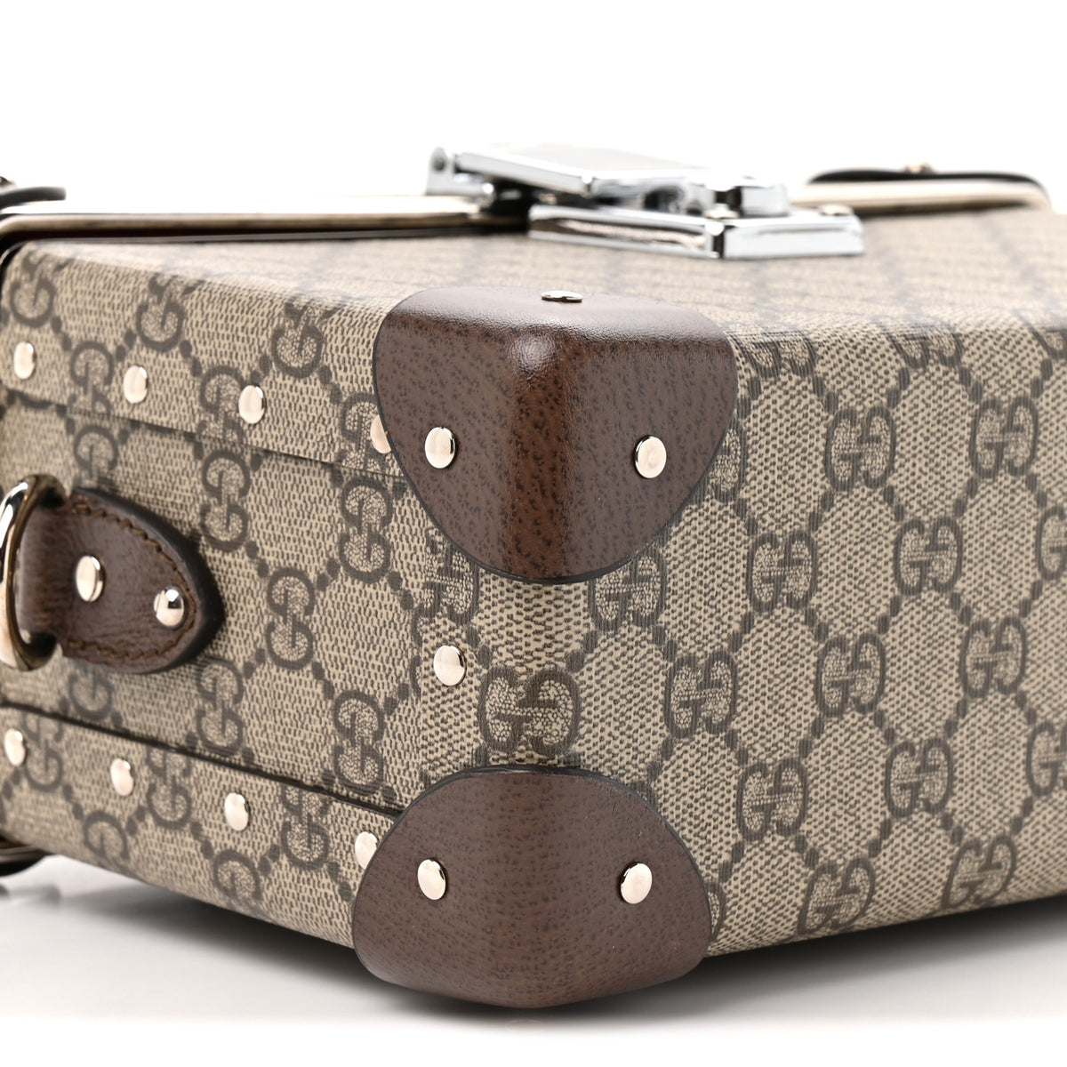 GG Supreme Monogram Globe-Trotter Beauty Case Brown
