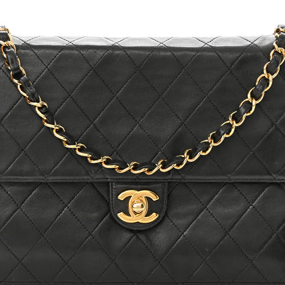 Chanel Lambskin Quilted Medium Single Flap Black 9 of 13