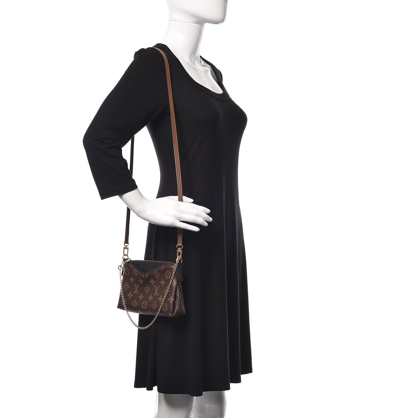 Monogram Pallas Clutch Black