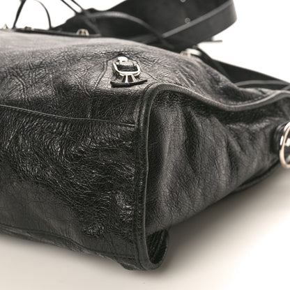 Balenciaga Chevre Silver Metallic Edge Hardware City Black 11 of 12