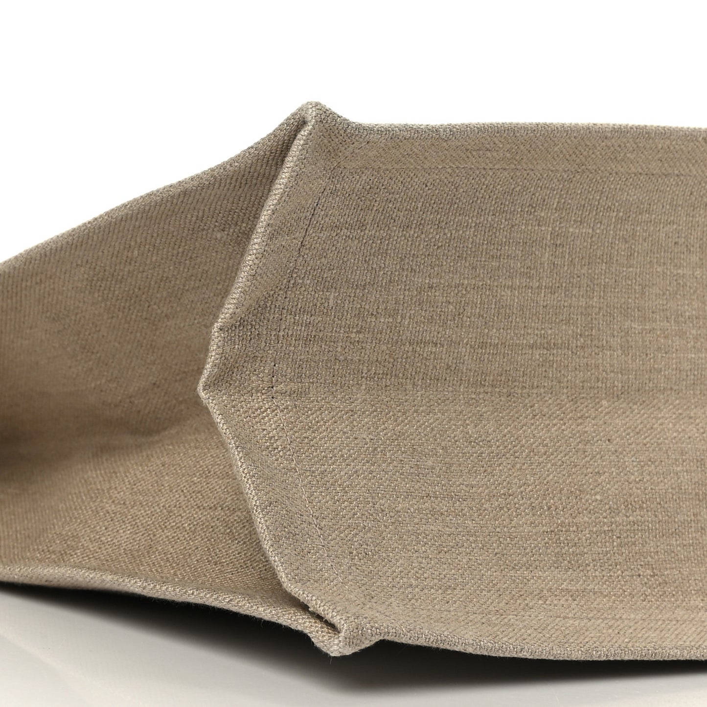 Linen Calfskin Rive Gauche Tote Optic White