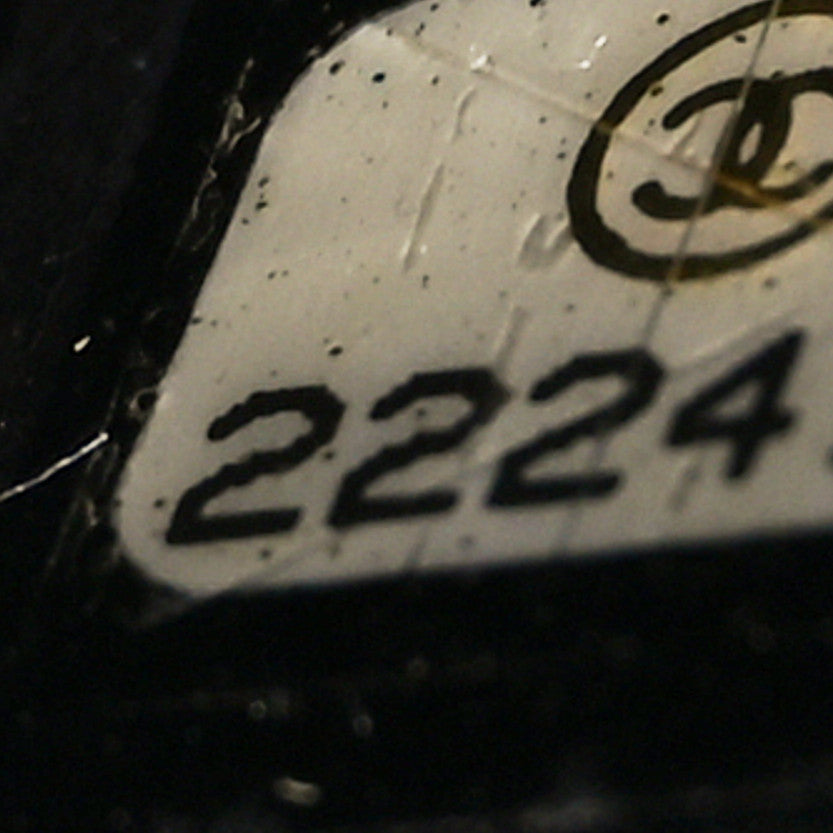 Chanel Patent Quilted Small Boy Zip Around Wallet Black 8 of 8