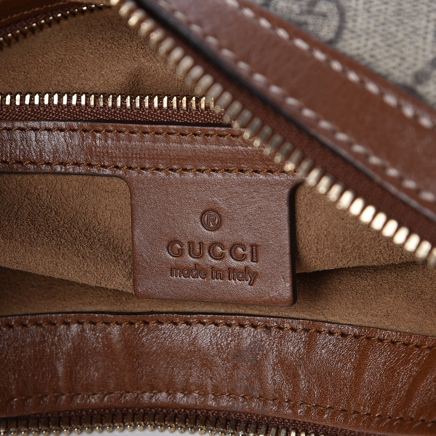 Gucci GG Supreme Monogram Linea A Hobo Brown 6 of 7