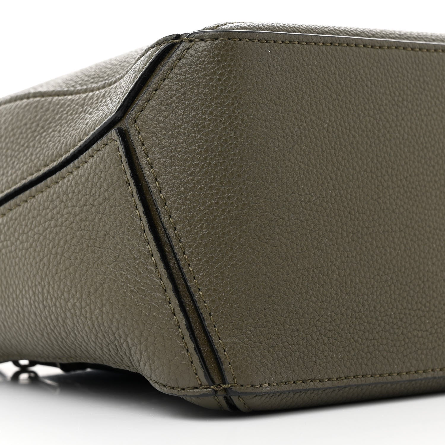 Loewe Calfskin Small Puzzle Bag Khaki Green 9 of 10