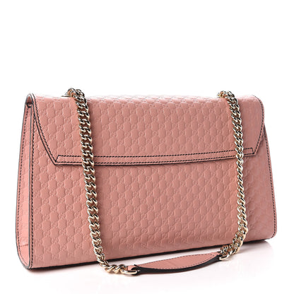 Gucci Microguccissima Medium Emily Chain Shoulder Bag Soft Pink 3 of 10