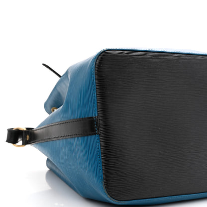 Louis Vuitton Epi Petit Bi-Color Noe Bleu Toledo Black 8 of 17