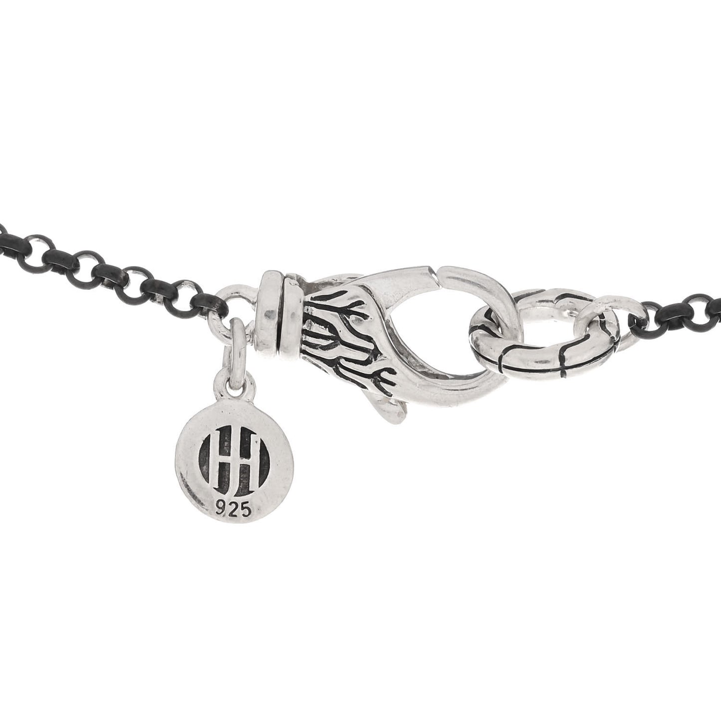 Sterling Silver PVD Tahitian Pearl Moon Door Necklace